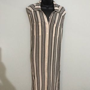Striped Shirt Dress